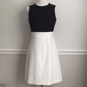 Theory Black & White Dress